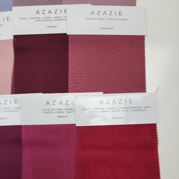 Azazie Dress Color Swatch Sample Bundle - Picture 5 of 11